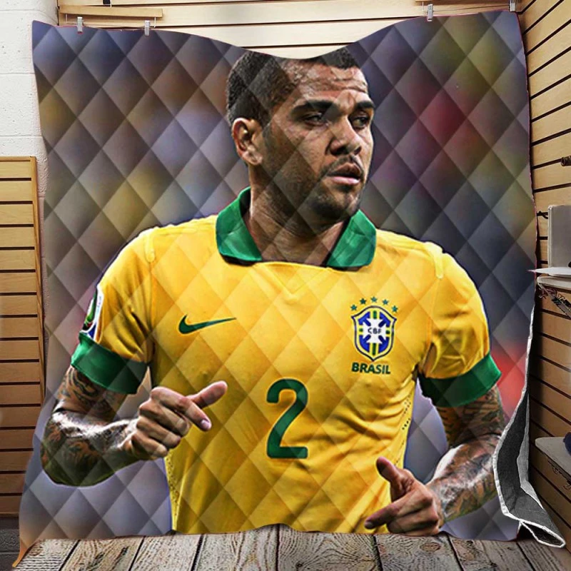 Exellent Football Player Dani Alves Quilt Blanket