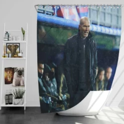 Extraordinary Football Zinedine Zidane Shower Curtain