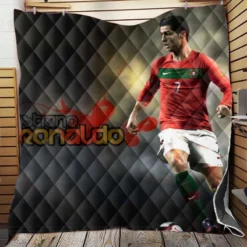 Extraordinary Portugal Cristiano Ronaldo Football Player Quilt Blanket