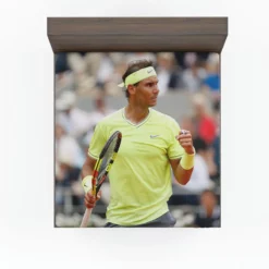 Extraordinary Tennis Player Rafael Nadal Fitted Sheet