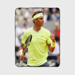 Extraordinary Tennis Player Rafael Nadal Fleece Blanket 1