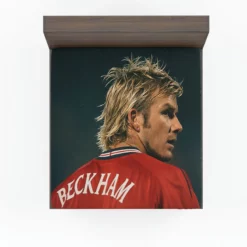 F C Cup Football Player David Beckham Fitted Sheet