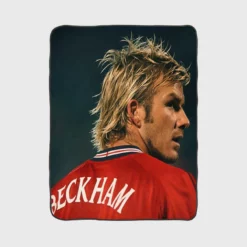 F C Cup Football Player David Beckham Fleece Blanket 1