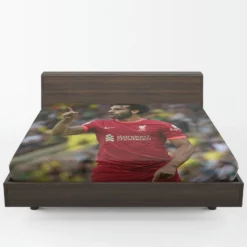 FA Cup Football Player Mohamed Salah Fitted Sheet 1