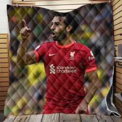 FA Cup Football Player Mohamed Salah Quilt Blanket