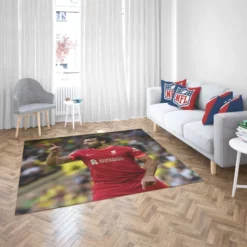 FA Cup Football Player Mohamed Salah Rug 2