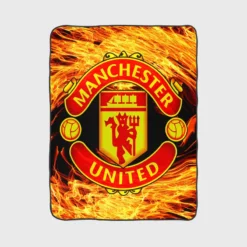 FA Cup Soccer Team Manchester United FC Fleece Blanket 1