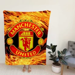 FA Cup Soccer Team Manchester United FC Fleece Blanket