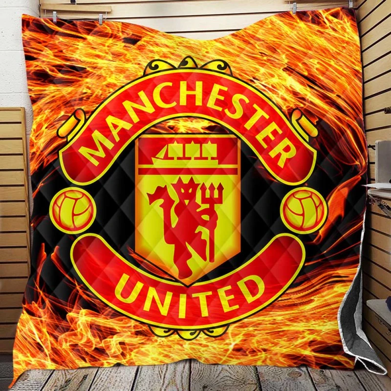 FA Cup Soccer Team Manchester United FC Quilt Blanket