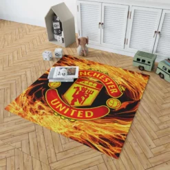 FA Cup Soccer Team Manchester United FC Rug 1