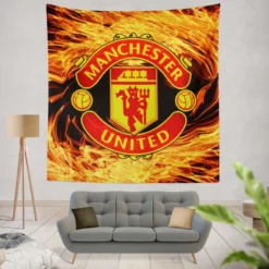 FA Cup Soccer Team Manchester United FC Tapestry