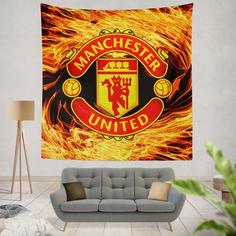 FA Cup Soccer Team Manchester United FC Tapestry