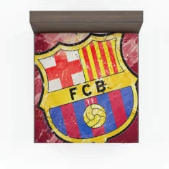 FC Barcelona Champions League Football Club Fitted Sheet