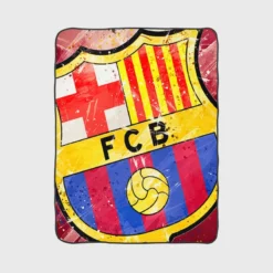 FC Barcelona Champions League Football Club Fleece Blanket 1