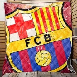 FC Barcelona Champions League Football Club Quilt Blanket