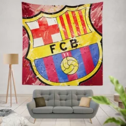 FC Barcelona Champions League Football Club Tapestry