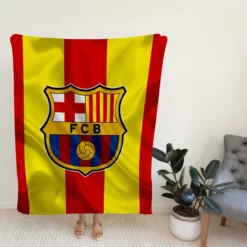 FC Barcelona Classic Football Club Fleece Blanket