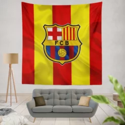 FC Barcelona Classic Football Club Tapestry