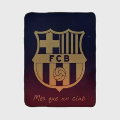 FC Barcelona Competitive Soccer Team Fleece Blanket 1