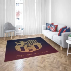 FC Barcelona Competitive Soccer Team Rug 2