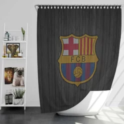 FC Barcelona Copa de la Liga Club Shower Curtain
