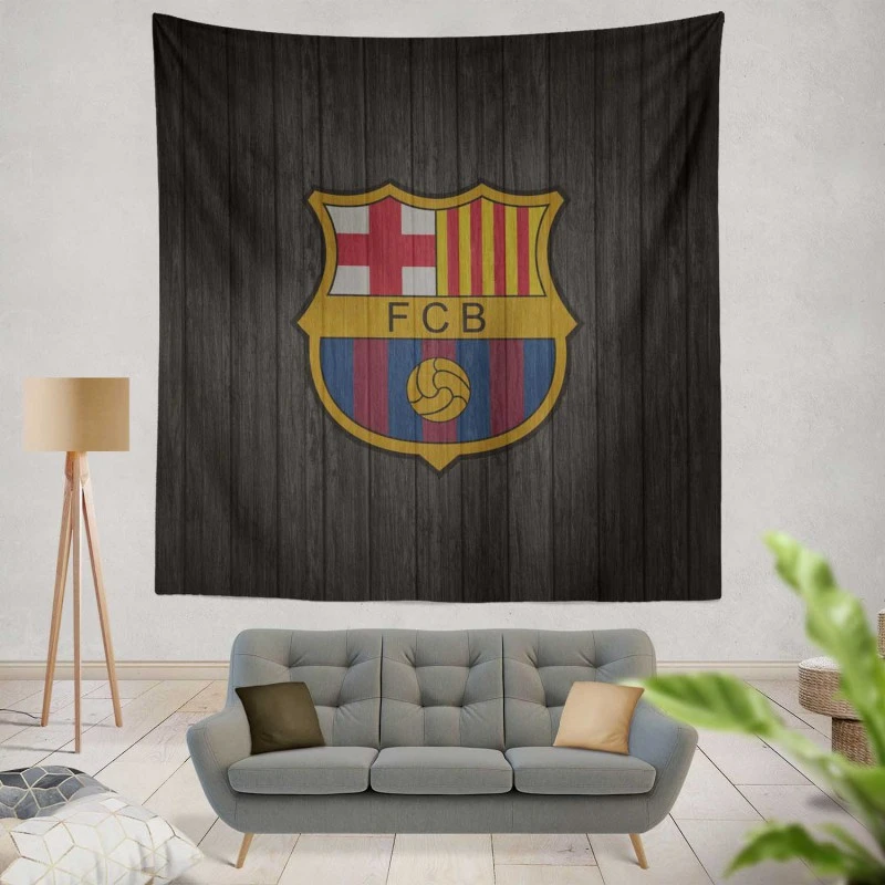FC Barcelona Copa de la Liga Club Tapestry