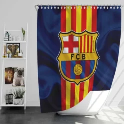 FC Barcelona Copa del Rey League Football Club Shower Curtain