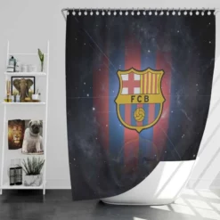 FC Barcelona Energetic Football Club Shower Curtain