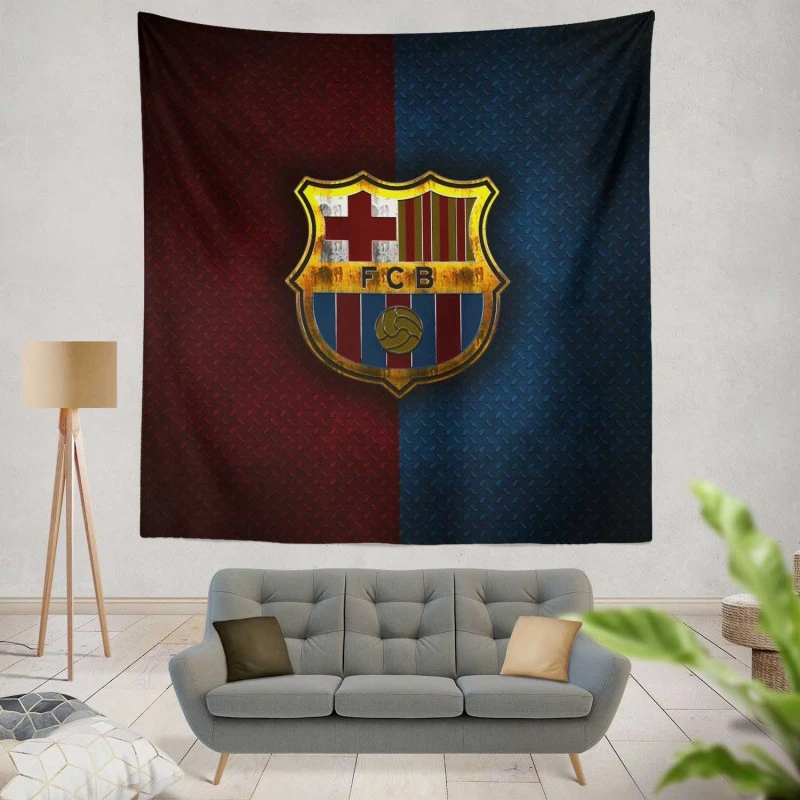 FC Barcelona Excellent Spanish Football Club Tapestry