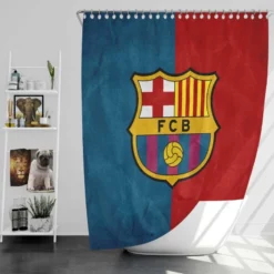 FC Barcelona Exciting Football Club Shower Curtain