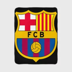 FC Barcelona Famous Football Club Fleece Blanket 1