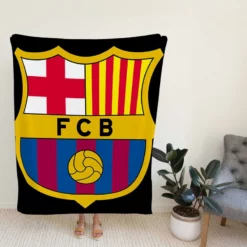 FC Barcelona Famous Football Club Fleece Blanket