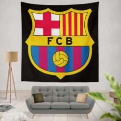 FC Barcelona Famous Football Club Tapestry