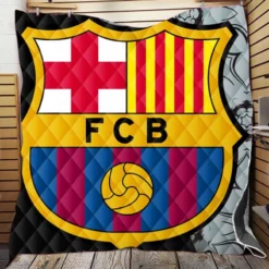 FC Barcelona Football Club Quilt Blanket