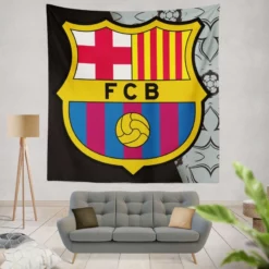 FC Barcelona Football Club Tapestry