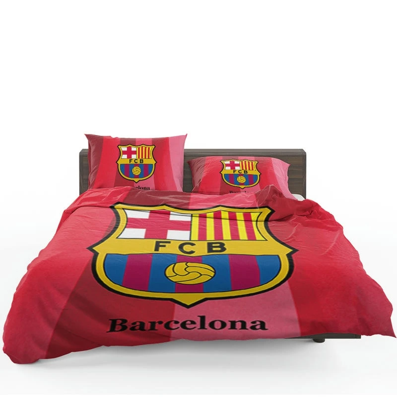 FC Barcelona Football Team Logo Bedding Set