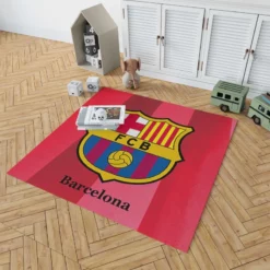 FC Barcelona Football Team Logo Rug 1