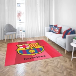 FC Barcelona Football Team Logo Rug 2