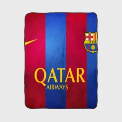 FC Barcelona International Football Club Fleece Blanket 1