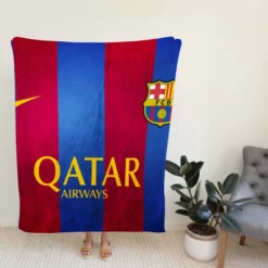 FC Barcelona International Football Club Fleece Blanket