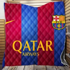 FC Barcelona International Football Club Quilt Blanket