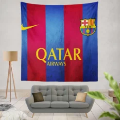 FC Barcelona International Football Club Tapestry
