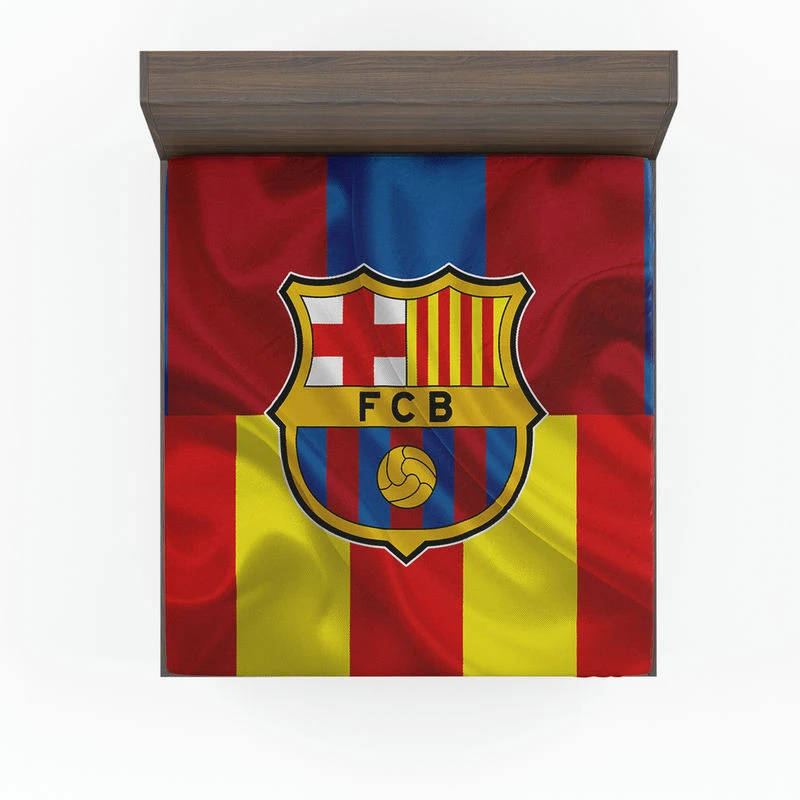 FC Barcelona La Liga Football Club Fitted Sheet