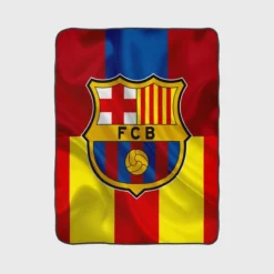 FC Barcelona La Liga Football Club Fleece Blanket 1