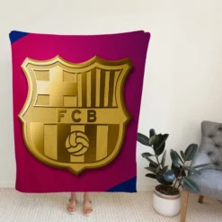 FC Barcelona Popular Spanish Football Team Fleece Blanket