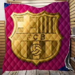 FC Barcelona Popular Spanish Football Team Quilt Blanket