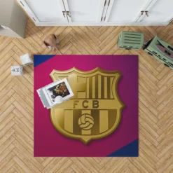 FC Barcelona Popular Spanish Football Team Rug