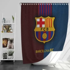 FC Barcelona Professional Spanish Football Club Shower Curtain