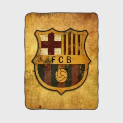 FC Barcelona Spanish Football Club Fleece Blanket 1