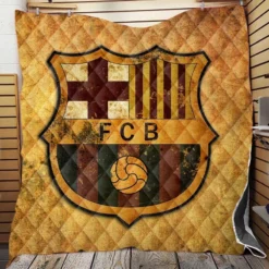 FC Barcelona Spanish Football Club Quilt Blanket